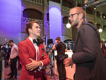 Attendees at the Tabletop Exhibition and Networking Reception at CES Unveiled Amsterdam